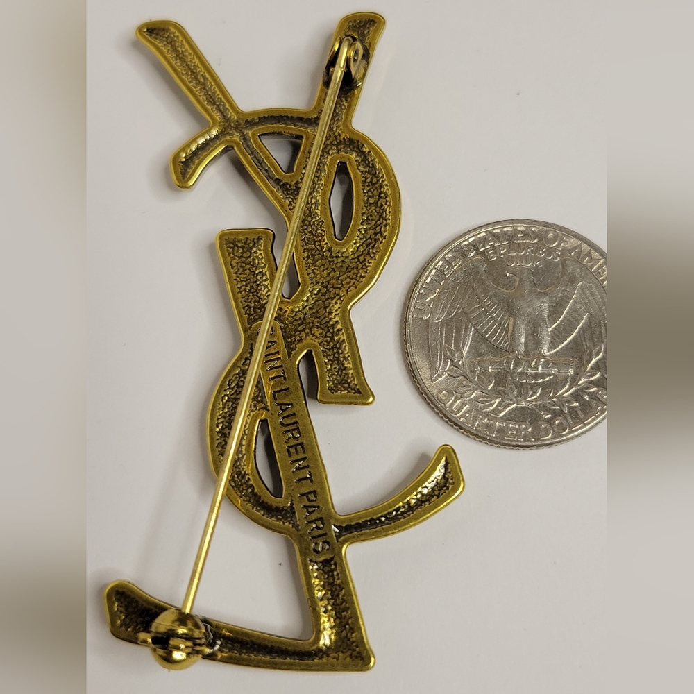 YSL Fashion Brooch Pin - Picture 2 of 2